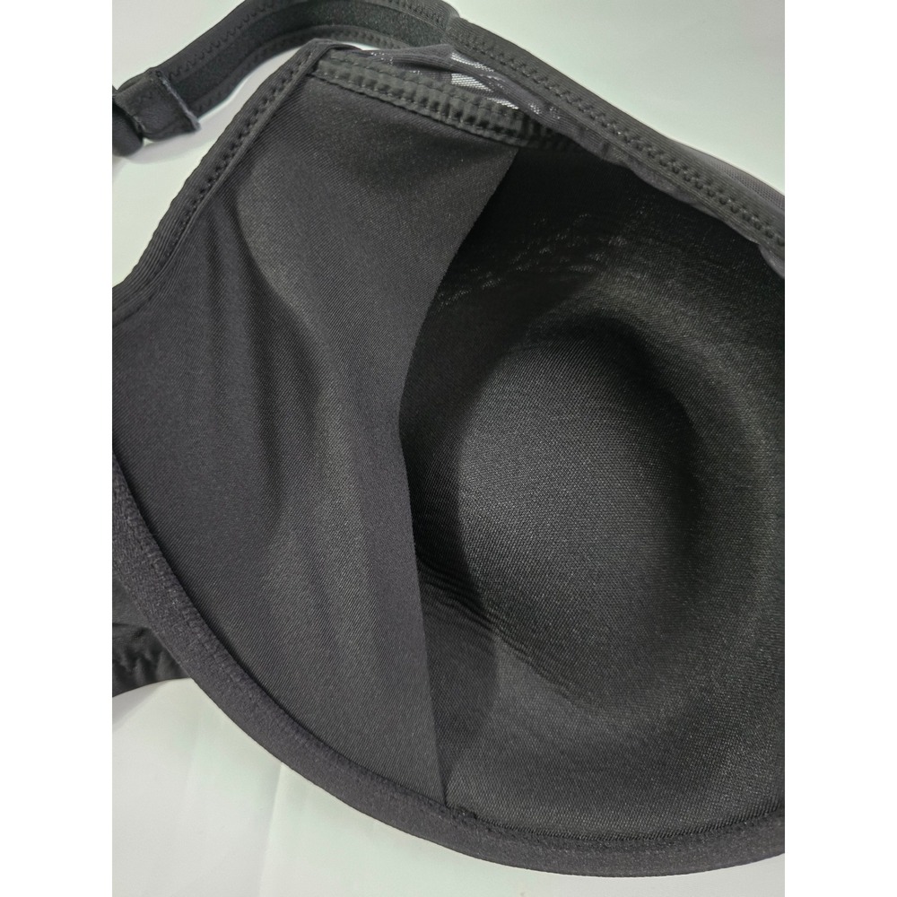 Bali One Smooth U & HSIA Minimizer Bra Lot Black 40D Underwire Mesh Trim 2pc - Picture 10 of 16